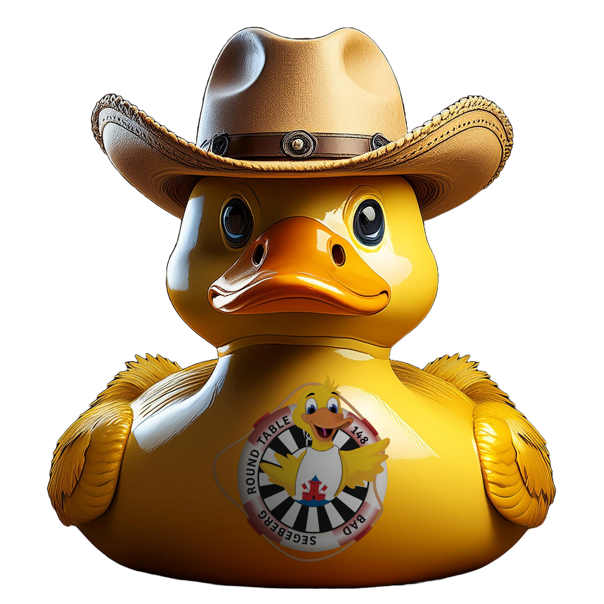 Cowboy-Ente — Maskottchen